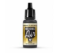 Vallejo Model Air-Colore Acrilico, Nero (Nato Black), 17 ml