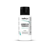Vallejo Diluyente Aerógrafo Incoloro 60 ml, Solvente per Pittura Acrilica, Ideale per Tecniche di Aerografia e Modellismo, Formula di Alta Qualità