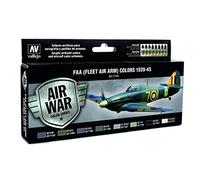 Vallejo Model Air - Kit di Colori, 8 Pezzi, Multicolore
