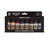 Vallejo Model Air - Kit Pittura Acrilica Colori per Aerografo, Colori Assortiti