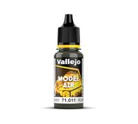 Vallejo Model Air Pintura Acrilica RLM83 Dunkelgrün, Finitura Opaca, 18 Ml, Ideale per Aerografo e Modellismo, Bottiglia con Cuentagotas