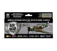 Vallejo Model Air Set 71626 Armée de l’Air colors 1939 to 1942 “Battle of France” & Vichy AF (8)