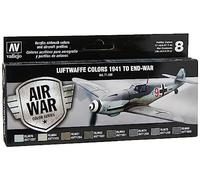 Vallejo Model Air Set - Rlm Set 2 (6 X Rlm, Matt Varnish & Thinner) - Val71166