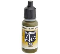 Vallejo Model Air - Vernice Acrilica a Base d'Acqua, 17 ml, Verde (Dark Olive)