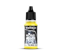 Vallejo Model Color Acrilico Autonivelante Giallo Limone 18 ml, Finitura Opaca, Sistema BSL per Modellismo e Figurine