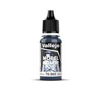 Vallejo Model Color Acrilico Blu Prussia 18 ml, Finitura Opaca, Autonivelante, Sistema BSL per Modellismo e Figurine