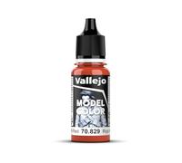 Vallejo Model Color Acrilico Rojo Amaranth, 18 ml, Autonivelante, Sistema BSL per Modellismo e Figurine, Finitura Opaca