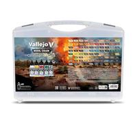 Vallejo Model Color Combination Case 70254, valigetta con 80 flaconi da 18 ml di colore acrilico per miniature, in terne BSL base, ombra e luce per risolvere i volumi senza mescolare