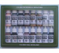 Vallejo Model Color Equestrian - Set Pittura Acrilica, 16 x 17 ml, Multicolore