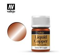 VALLEJO MODEL COLOR LIQUID COPPER ALCOHOL 70797 COLORI VALLEJO