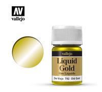 VALLEJO MODEL COLOR LIQUID OL GOLD ALCOHOL 70792 COLORI VALLEJO