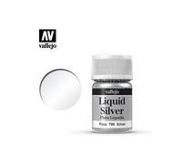 VALLEJO MODEL COLOR LIQUID SILVER ALCOHOL 70790 COLORI VALLEJO