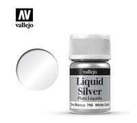 Createx Vallejo Vernice Acrylicos Vallejo Metal Color Semi-opaca Alluminio 32 ml Grigio (White Gold)