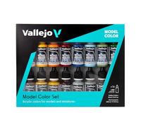 Vallejo Model Color Nautico - Set Pittura Acrilica, 16 x 17 ml, Colori Asortiti