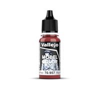 Vallejo 957 Model Color - Colore Acrilico, 17 ml, Flat Red