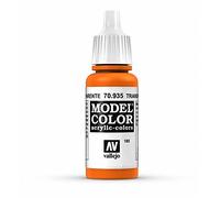 Vallejo Model Color Pintura Acrílica Naranja Trasparente 18 ml, Autonivelante, Sistema BSL per Modellismo e Figure
