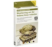Vallejo Model Color - Set Pittura Acrilica, 7 x 8 ml, Giallo e Grigio