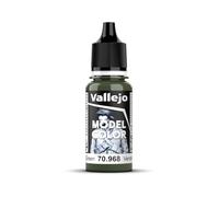 Vallejo Model Color Verde Flat 18 ml, Pintura Acrilica Autonivelante per Modelismo e Figure, Sistema BSL, Finitura Opaca