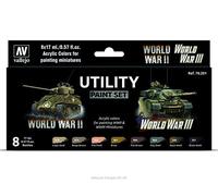 Vallejo Model Color Wargames 70201 Utility Paint Set (8)