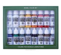 Vallejo- Model Set di Colori per Modellismo, Multicolore, 17 ml (Confezione da 16), VJ70149