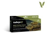 Vallejo ModelAir WWII British Paint Set UK BEF Europe 1939-1945 8x18 ml