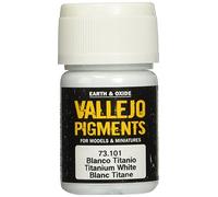 Vallejo Modeling Effects Pigmenti - Pigmento per l'utilizzo con modelli in plastica, 30 ml, Bianco (Titanium White)