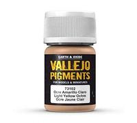 Vallejo Modeling Effects Pigmenti - Pigmento per l'utilizzo con modelli in plastica, 30 ml, Giallo (Light Yellow Ocre)