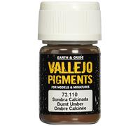 Vallejo Modeling Effects Pigmenti - Pigmento per l'utilizzo con modelli in plastica, 30 ml, Marrone (Burnt Umber)