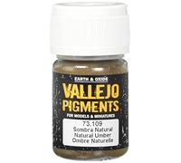 Vallejo Modeling Effects Pigmenti - Pigmento per l'utilizzo con modelli in plastica, 30 ml, Marrone (Natural Umber)