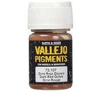 Vallejo Modeling Effects Pigmenti - Pigmento per l'utilizzo con modelli in plastica, 30 ml, Rosso (Dark Red Ocre)