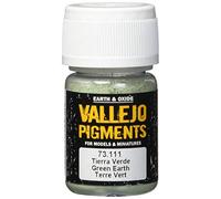 Vallejo Modeling Effects Pigmenti - Pigmento per l'utilizzo con modelli in plastica, 30 ml, Verde (Green Earth)