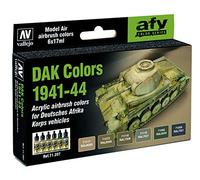 Vallejo AV Model Air Set-DAK Colors 1941-1944 Vernici da Utilizzare con Un aerografo, Multicolore, 17ml, 102 unità