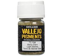 Vallejo Pigments - Pigmento per l'utilizzo con modelli in plastica, 30 ml, Marrone (Siena Chiara)