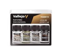 Vallejo Pigments Set 73193 Soot & Ashes (4)