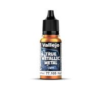 Vallejo Pintura True Metallic Metal 18ml - Rosso Forgiato, Finitura Brillante, Ideale per Degradati e Mischi, Applicazione a Pennello, Perfetta per Modellismo e Hobby.