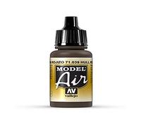 Vallejo Model Air - Colore Acrilico, 17 ml, Rosso (Hull Red)