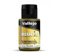 Vallejo- Model Wash Colore Acrilico, 35 ml, Giallo Scuro (Dark Yellow), 76503