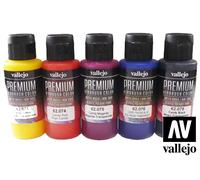 Vallejo PREMIUM AIRBRUSH Acrylic Acrilico Aerografo CANDY SET 62104 60ml. 5 pcs.