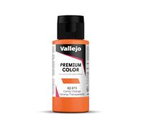 Vallejo Premium Airbrush Color - Flacone di vernice, Arancione (Candy Orange), 60 ml