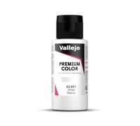Vallejo Premium Airbrush Color - Flacone di vernice, Bianco, 60 ml