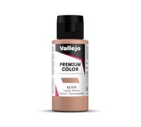 Vallejo Premium Airbrush Color - Flacone di vernice, Marrone (Candy Brown), 60 ml