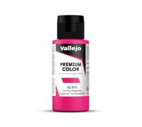 Vallejo Premium Airbrush Color - Flacone di vernice, Rosa (Candy Magenta), 60 ml