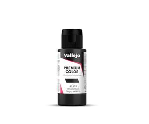 Vallejo PREMIUM Color 62053 Metallic Metallic Black (60ml)
