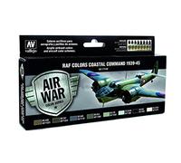 Vallejo RAF Colors Coastal Command 1939-45 - Set di Vernici per Uso con un Aerografo, Multicolore