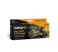 Vallejo Staining Rust Streaking Colori Effetto Ruggine Macchie Invecchiamento 8