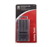 Vallejo Hobby Tools Punte da trapano in acciaio ad alta velocità Microbox Set da