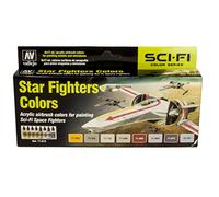 Vallejo- Star Fighters Colors Kit di Colori per Modellismo, Multicolore, 071612