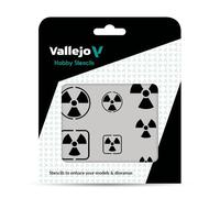 Vallejo Stencils: SF005 Radioactivity Signs