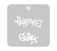 STENCIL STLET004 STREET ART 2 ACCESSORI PER MODELLISMO VALLEJO VALLEJO