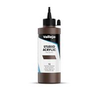 Vallejo : Studio Acrylic Paint : 200ml : Burnt Umber (Hue)